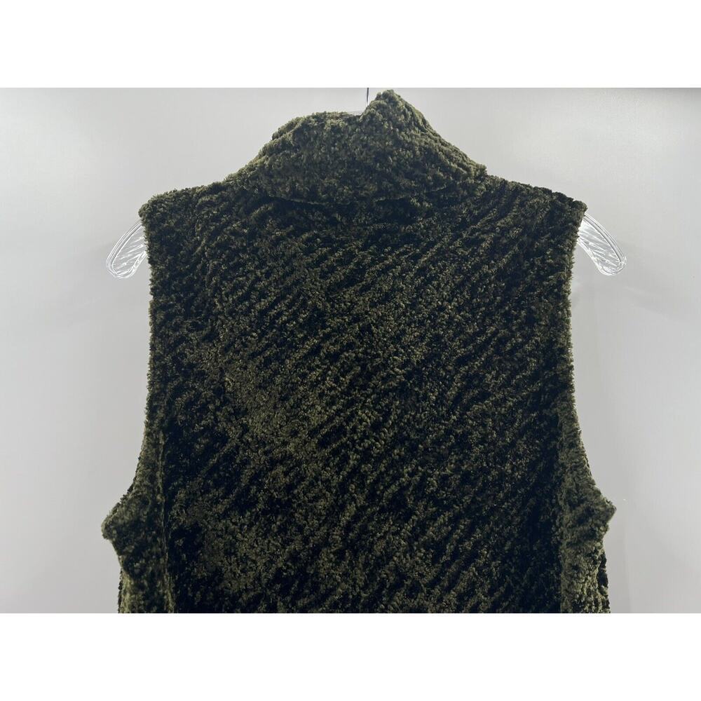 Joseph Ribkoff Women’s Chenille Sleeveless Cowl Neck Top Tank Olive Green M - Picture 5 of 5